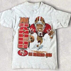 1994 Deion Sanders 49Ers Caricature Sport Graphic Parent Unisex T-Shirt 170